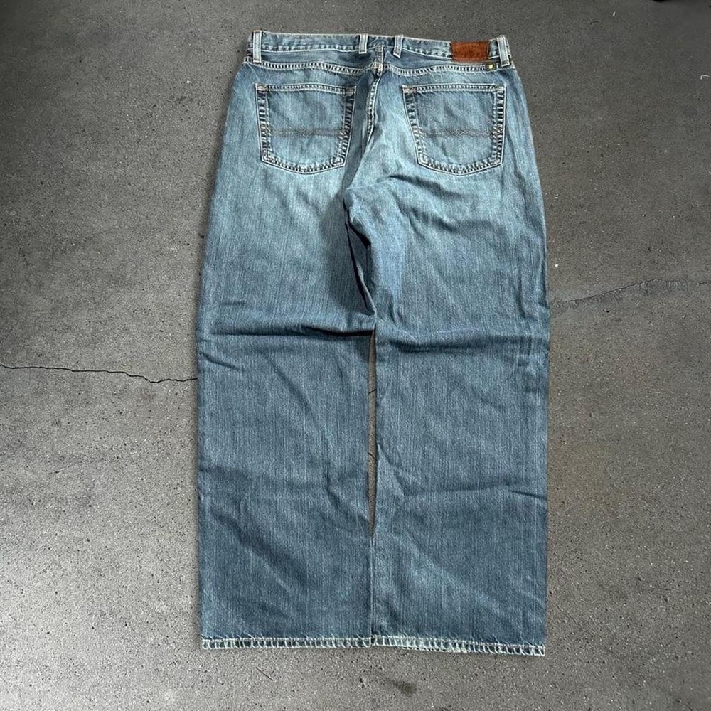 Y2K men's Lucky Brand blue relaxed straight baggy denim jeans Size 36x30